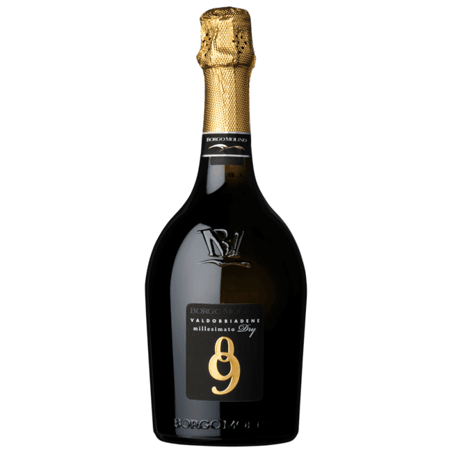 Fles Millesimato Prosecco di Valdobbiadene DOCG Dry, Borgo Molino